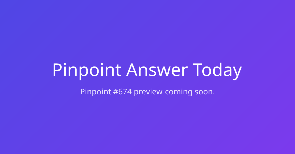 pinpointanswertoday.app image